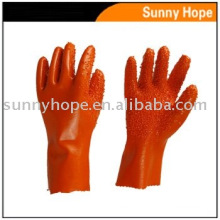 anti-slip glove with grain finish